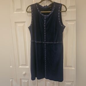 Apt. 9 Navy Studded Suede Mini Dress